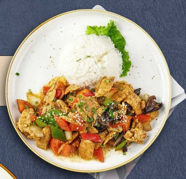 Курица с овощами