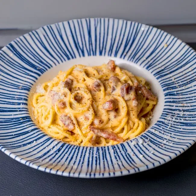 Карбонара с Говядиной с Курицей
