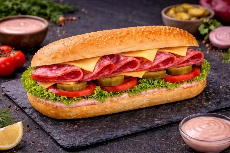 Сонвич с колбасой и сыром