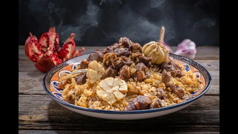 Одна порция на 6-7 человека Ташкенского плова