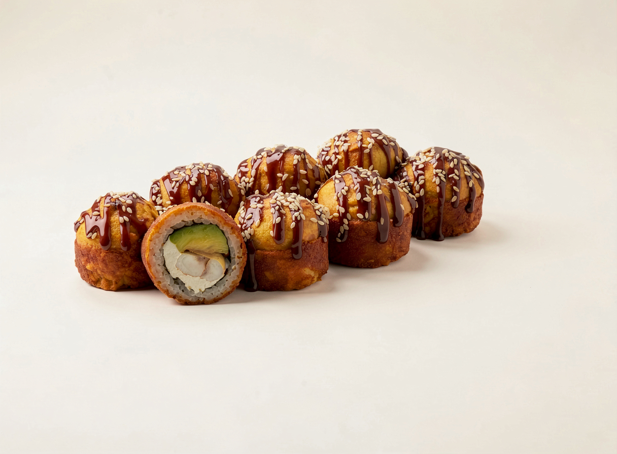 Запеченный с креветкой