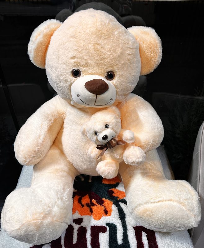 Большой мишка с детенышем